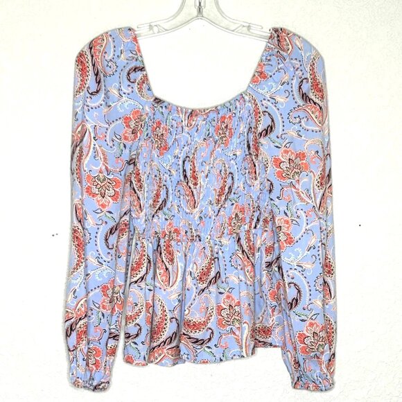 Mi Ami Women's Long Sleeve Floral Small Blouse - Picture 3 of 12